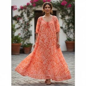 TUCKERNUCK RO’S GARDEN Caftan Size Small NWOT